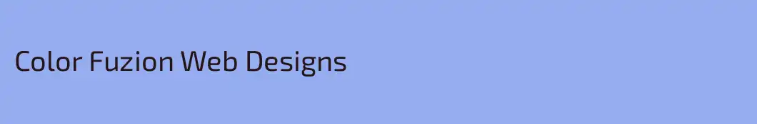 Color Fuzion Web Designs